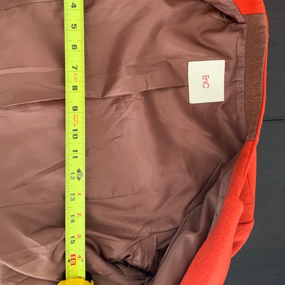EnC 100% Wool Coat, Mid length, Amber Red, US2 - Picture 6 of 7